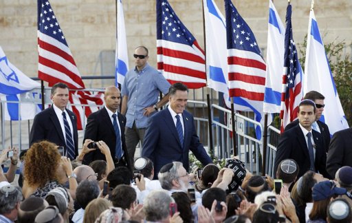 Romney provoca indignación palestina por declaraciones en Israel